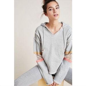 Free people Movement Dream Catcher Hoodie Sz Small Grey Cotton Terry Lined